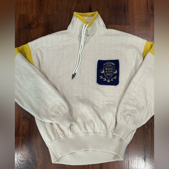 Urban Outfitters BDG Beckette Mock Neck Sweater- Sz XS Ret $148 cream color - Picture 5 of 11